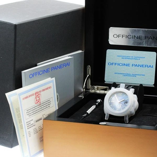 Panerai — Officine Panerai Luminor PAM00093 44mm Ti Blue Dial Automatic Watch #C2269