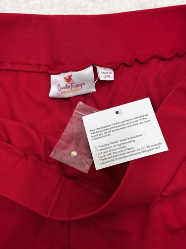 Quacker Factory - Short Red Pants Pocket - Size L - Picture 3 of 4
