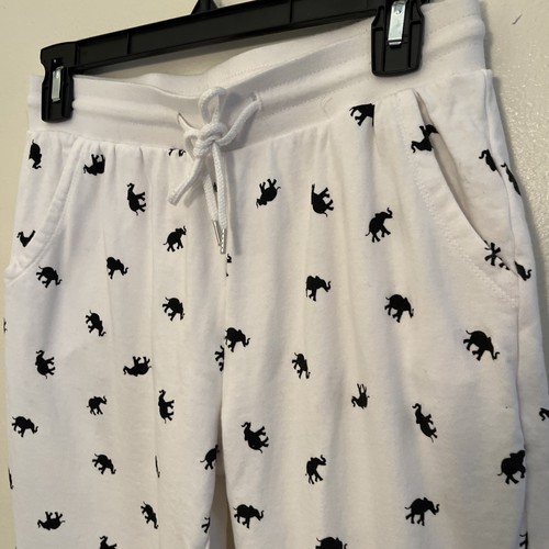 Ivory Ella Damen Bio Baumwolle Relaxed Elephant Jogginghose, Weiß/Schwarz - S - Bild 4 von 8
