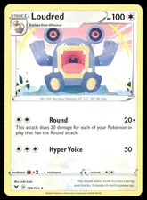 2020 Sword & Shield - Vivid Voltage Loudred Stage 1/Uncommon #136
