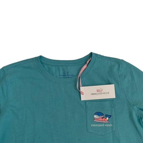 Vineyard Vines Girl's Size L (14) Snowboard Glow Whale Long Sleeve T-Shirt New - Picture 6 of 14