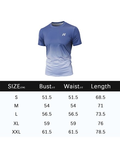 Herren UPF 50+ Sonnenschutz T-Shirts schnelltrocknend kühl Fitness Outdoor Training Gym - Bild 6 von 7