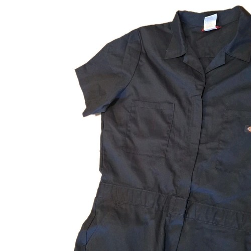 New Women's Dickies Temp IQShort Sleeve Coveralls Navy Blue Size XL - Picture 4 of 15