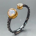 Handmade jewelry Natural Opal Ring 925 Sterling Silver Size 8 /R464470