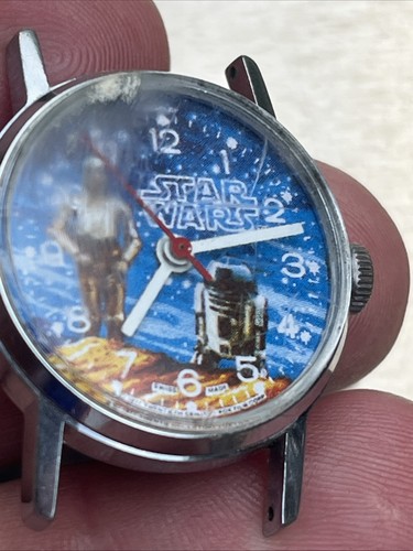1977 Original Bradley Time Star Wars R2D2 3CPO Watch Running - Picture 4 of 4