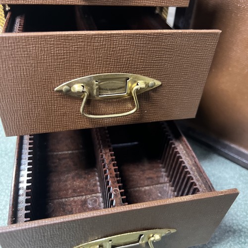 Vintage Barnett & Jaffe Baja 35mm Slide Case 3 Drawer USA 1950s - Picture 11 of 14