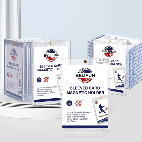 20-Pack One Touch Sleeved-Card Magnetic-Holders - 35PT Trading Card Holders, ... - Picture 7 of 7