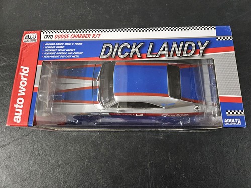 Auto World Dick Landy 1970 Dodge Charger R/T Super Stock 1:18 Die Cast NIB - Picture 3 of 13