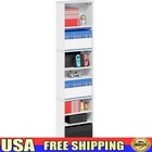 9-Shelf DVD Storage Rack Adjustable Media Shelf Durable Space Saving Organizer