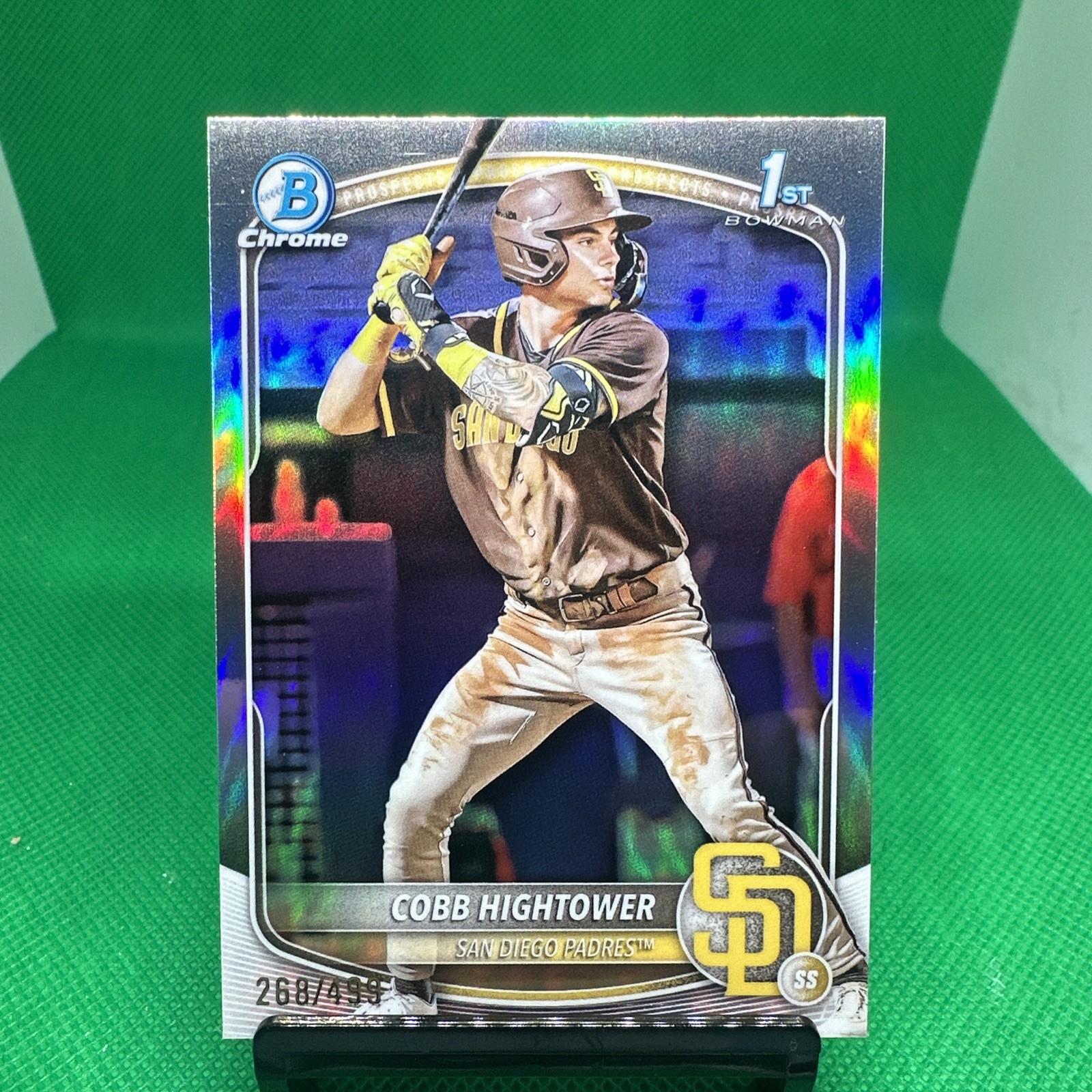 COBB HIGHTOWER 2025 BOWMAN CHROME 1ST BASEBALL REFRACTOR PADRES /499