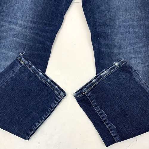 Pantalones de mezclilla Liverpool The Girlfriend para mujer talla 8/29 azul oscuro desgastados elásticos - Imagen 6 de 18