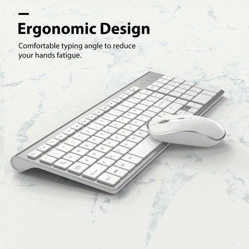 Wireless Keyboard Mouse, JOYACCES 2.4G Compact and Ultra Slim Wireless Keyboa... - Picture 3 of 7