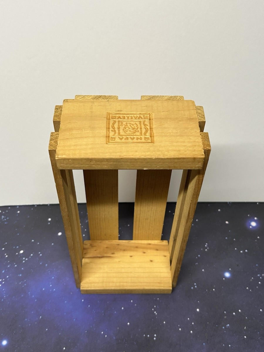 バッス　NAPA VALLEY / 木製カセットテープラック Napa Valley Box Company Wooden 12 Cassette Tape Storage Holder