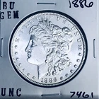 1886 BU GEM MORGAN SILVER DOLLAR UNC MS+++ U.S. MINT RARE COIN 7461