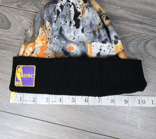Los Angeles Lakers Beanie Hat Adult Osfa New Era Hardwood Classics Winter NBA - Picture 9 of 16