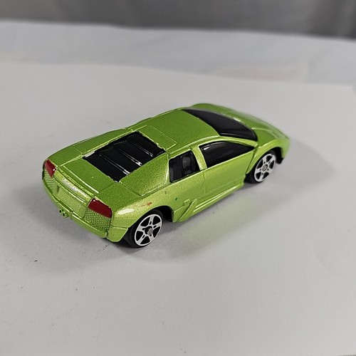Maisto Lamborghini Murcielago verde chiaro cromato cerchi 5 razze 1:64 auto pressofusa - Foto 9 di 12
