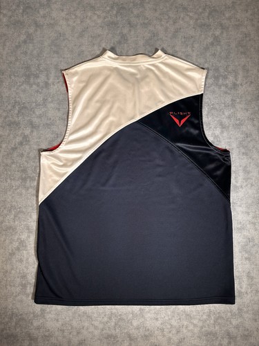 Y2K Nike Shirt Herren XL blau weiß Flight Basketball Trikot Tank Top Dri Fit - Bild 7 von 8