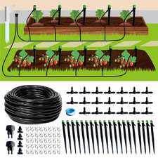 120Ft Drip Irrigation System Kit, Garden Watering System DIY Automatic Irrigatio