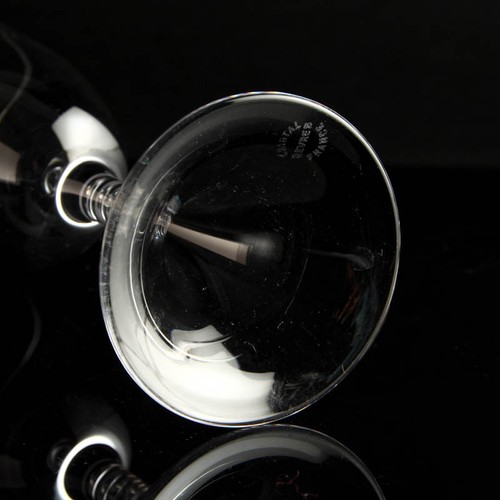 Sèvres Bleikristall Kristallglas Sektflöte JERICO SET von 6 vintage mid century - Picture 6 of 8