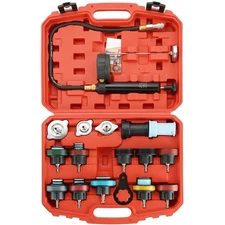 18pcs Radiator Pressure Pump Cooling System Car Leak Tester Detector Tool Water