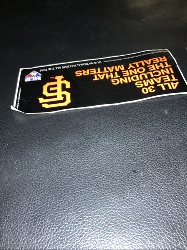 2010 San Francisco Giants MLB Netzwerk Autoaufkleber MLB #100 - Bild 4 von 5