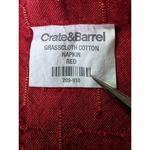 6er Set Serviette KISTE & FASS leuchtend rot Grasstoff Baumwolle 19x19 - Bild 5 von 9