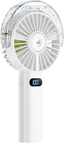 Handheld Misting Fan Portable Fan with Water Spray Cooling 4-Speed Wind UK - Picture 60 of 67