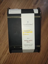 -= Hearth & Hand Magnolia Paper Note Roll Black Gold Finish Perforated Easy Tear