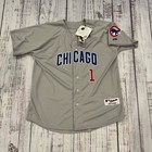 Majestic Chicago Cubs Fukudome Jersey Gray #1 Mlb Mens 2Xl Size 52 Nwt Authentic