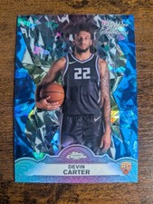 2024-24 Topps Chrome Sapphire Devin Carter Sapphire Selections RC