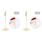 2 Count Table Number Holders for Weddings Place Card Metal Photo Clips