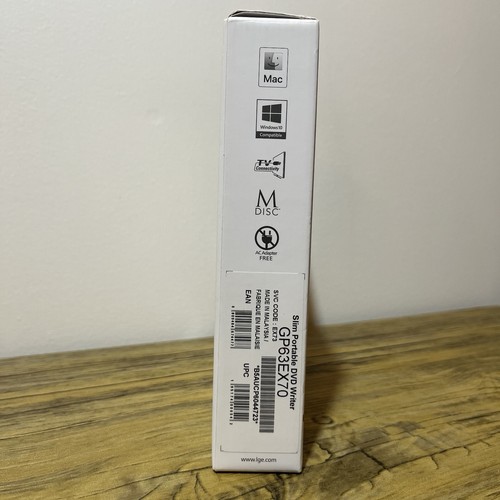 LG GP63EX70 Ultra Slim Portable DVD Writer - M-DISC Support - Mac + Windows 10 - Picture 4 of 4