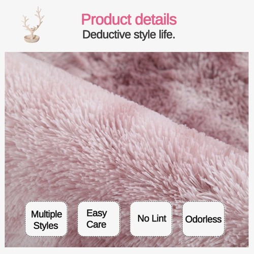 Anti-Skid Mats Floor Carpet Soft Fluffy Shaggy Rugs Room Bedroom Home Area Rug - Picture 2 of 7