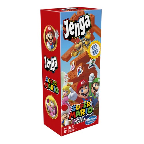 Hasbro Gaming Jenga Super Mario Super Mario Bloque Torre Apilable Juego para Fans, - Imagen 9 de 9