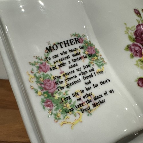 Vintage Ceramic Floral Bible Prayer Book & To Mother With Love Vases Set of 2 - Picture 19 of 24