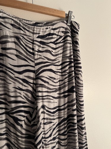 Soma Zebra Pants Pj Animal Print Black White Pajama Lounge Pants Soft Comfort M - Bild 12 von 15