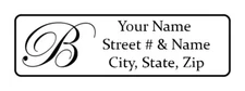 400 Personalized Return Address Labels. Monogrammed 1/2 inch by 1 3/4 inch