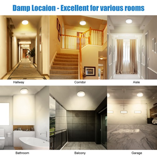 MingBright 6In PIR Motion Sensor LED Disk Closet Light Ceiling Night Lamp - Bild 24 von 36