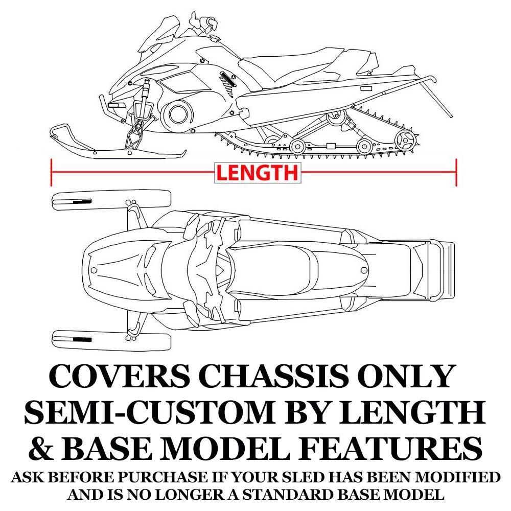 SBU Trailerable Snowmobile Snow Machine Sled Cover Compatible For Ski Doo Bombardier Backcountry X-RS 850 E-TEC 154 For Model Years 2020-2023. 600