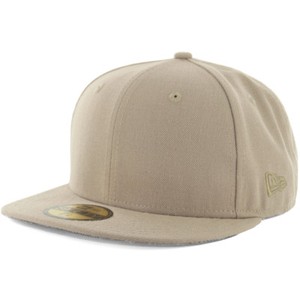 New-Era-Plain-Tonal-59Fifty-Fitted-Hat-British-Khaki-Men-039-s-Blank-Cap