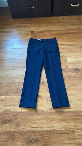 Nordstrom Big Boys Flat Front Dress Pants Navy Size 16 - Picture 2 of 6