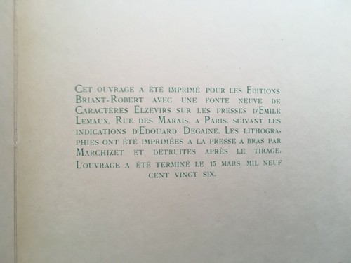 Pierre Louys Poétique 4 lithographies Edouard Degaine 200ex Japon 1926 - Picture 7 of 8