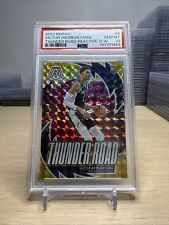 Victor Wembanyama Mosaic #8 Thunder Road Yellow /99 PSA 10
