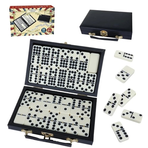 GOTHINK Juego de Dominó Portátil Profesional Doble 9 para Adultos con Caja de Almacenamiento... - Imagen 9 de 9