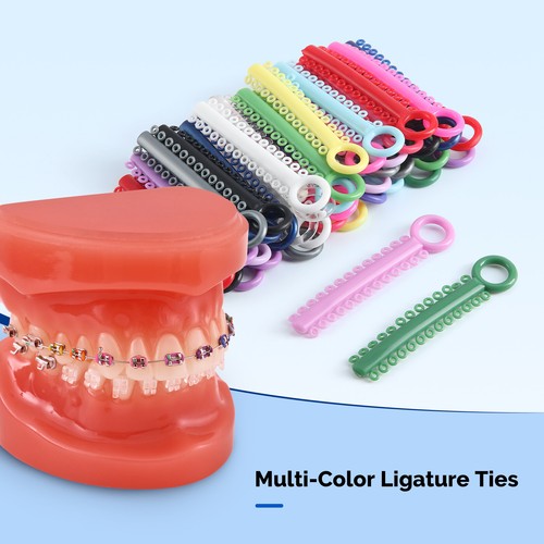 JMU Dental Kieferorthopädische Blattschraube elastische Gummibänder Blattschraube für Bandage - Bild 5 von 14
