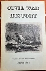 CIVIL WAR HISTORY, VOLUME 8, #1 MARCH 1962, NICE CONDITION  L@@K!!!