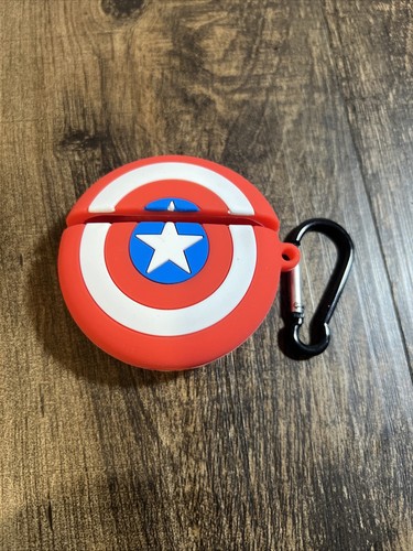 3D Silicone Captain America Case fits for AirPods Pro - Shockproof Case - Picture 1 of 4