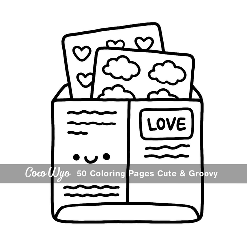 Cute & Groovy: Coloring Book for Adults and Kids, Bold and Easy, Simple and Big - Picture 7 of 12