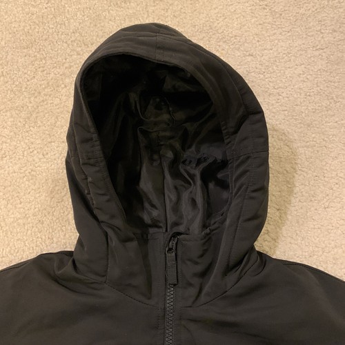 Uniqlo x White Mountaineering Black Parka Jacket Coat Hooded Zip Kids Size 5-6 - Picture 7 of 13