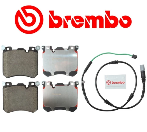 Front Brake Pad Set Ceramic OEM Brembo + Sensor for BMW X5 X6 M - Picture 2 of 2